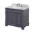 Flo 36 " W Freestanding Standard 1 Single Vanity Bathroom Vanity With Carrara Marble Top-2049771047-2049771053
