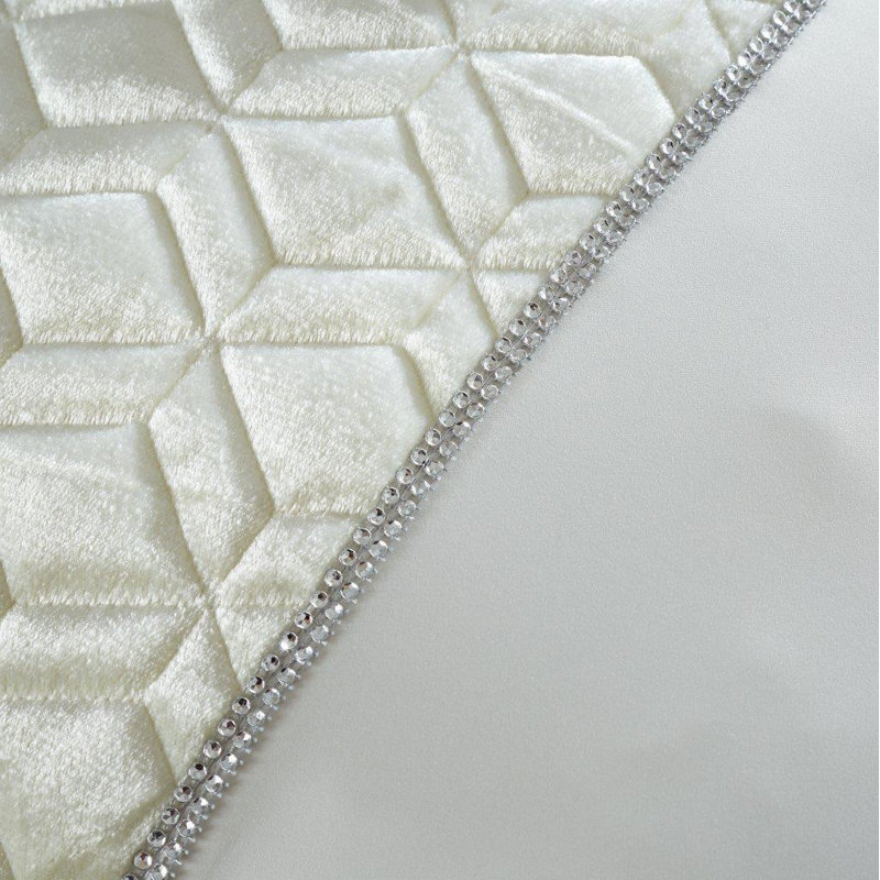Polyester Solid Colour Duvet Cover with Pillowcases, Cream, Super King Duvet Cover + 2 Standard Pillowcases
