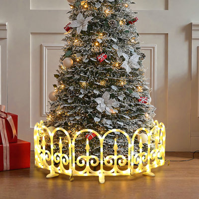 8-Piece Light Show Arched Fence Design Outdoor Decoration