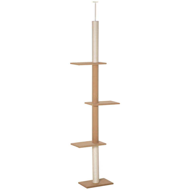 Cat Tree / Condo, Light Brown/White