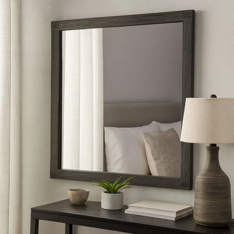 Commode bisque Miroir, Brun foncé