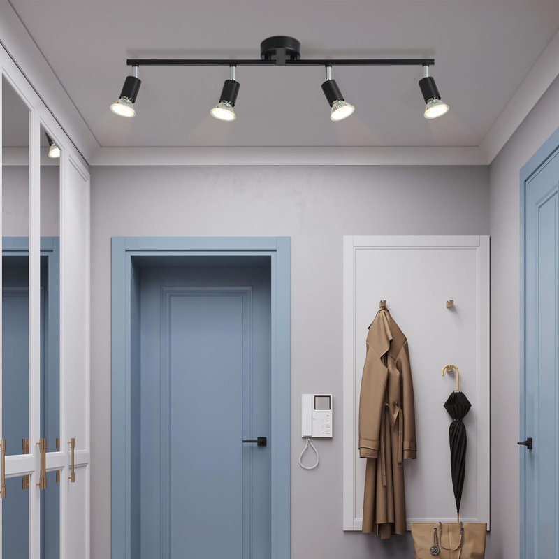 Deckenstrahler 4-flammig GU10 Astish, 60 cm, Matte Black