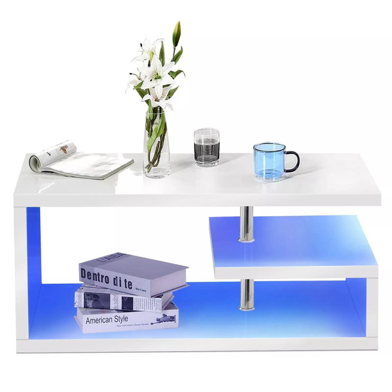 Hampton & Stewart Coffee Table with Storage, White