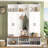 Entryway Hall Tree With Bench, Spacious Storage, And Hooks For Farmhouse Aesthetic And Organization-2054495542