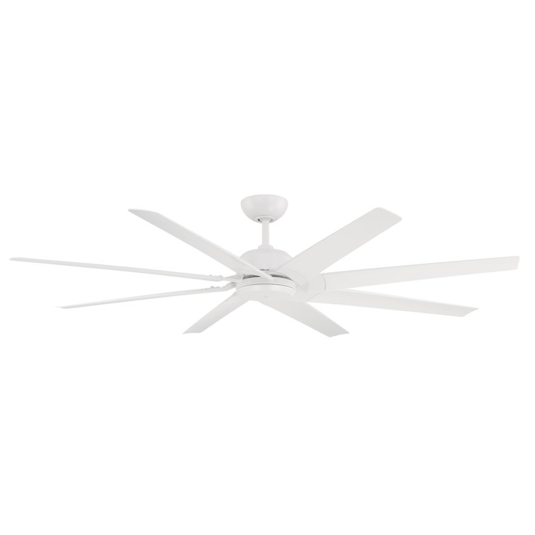 Roboto XL Indoor/Outdoor 8-Blade Smart Ceiling Fan 70" and Remote Control Included, Works With Alexa and iOS / Android App