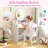 Kids Vanity Set Princess Pretend Play Vanity Table With Chair & Mirror & 4 Drawers-122269737