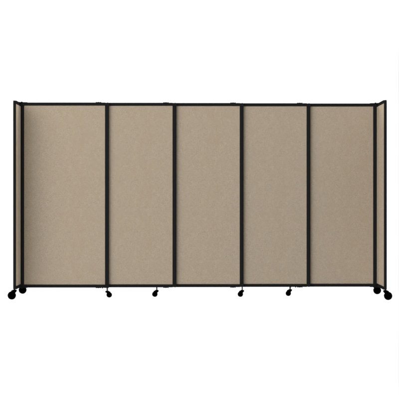 Cloison portative coulissante en tissu StraightWall, H 72 po x l 86 po x P 1 po, Vert forêt