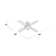 Dempsey Low Profile 44" 4 - Blade Indoor Flush Mount Small Room Ceiling Fan with Lights and Remote