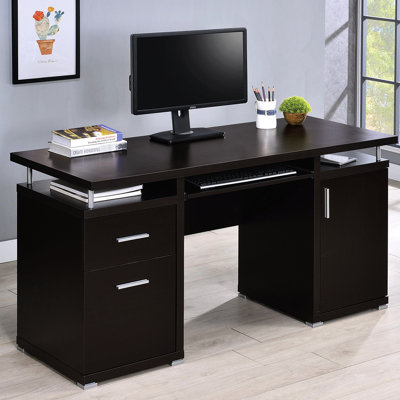 Classeur Cappuccino avec 2 tiroirs, armoire et classeur Cappuccino