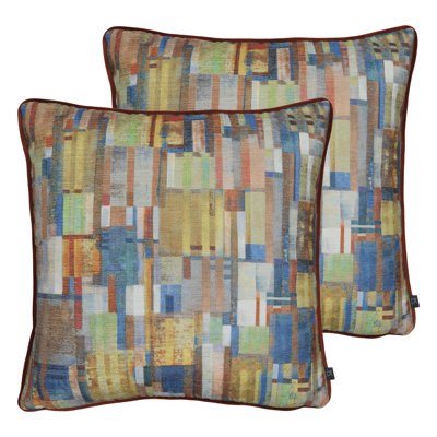 Geometric Square Cushion