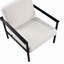 Fauteuil d'appoint en métal blanc Millie