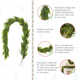3-Piece 31.5"H Christmas Greenery PE Dripping Teardrop And 9Ft Garland Set