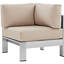Ensemble de canapé modulaire d'extérieur en aluminium 6 pièces Shore-23592957