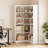 Duanna Farmhouse Bookshelf Corner Bookcase 72.8” Large Bookcase Wood Bookshelf Tall L Shaped Bookshelf 5 Tier Corner Shelf Display Rack Etagere Shelf Storage For Office Bedroom (Half Panel, Retro)-1296802916