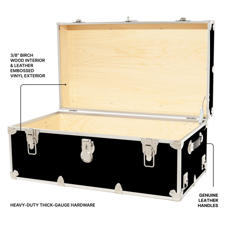 Grand coffre de rangement Rhino, Noir