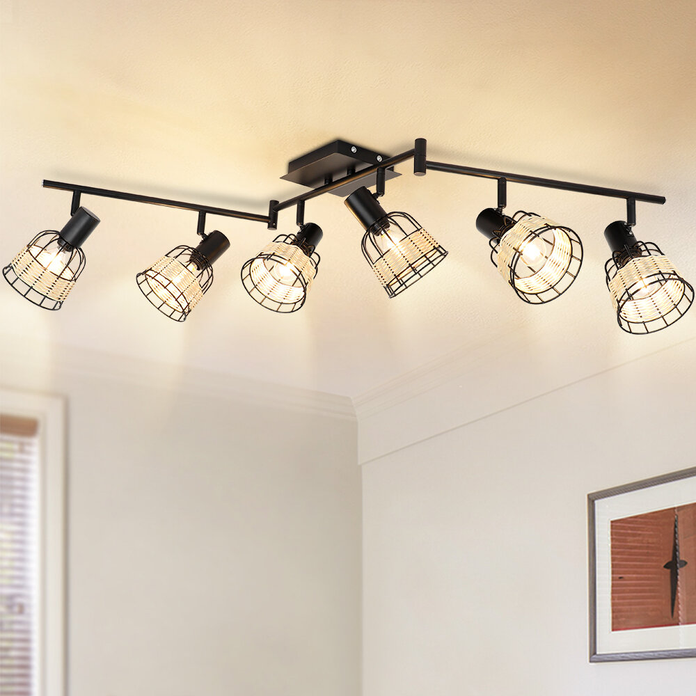 Bay Isle Home Marra 46'' 6 -Light Swing Arm Track Lighting Track Kit ...