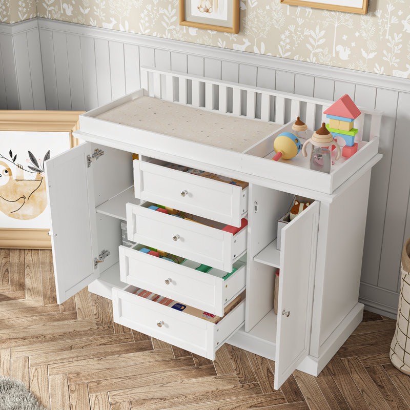 Commode à langer moderne avec rangement solide