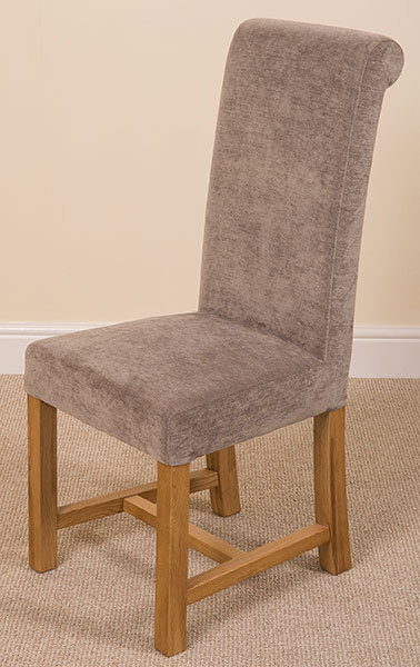 Jasia 51cm H Polyester Upholstered Side Chair, Grey