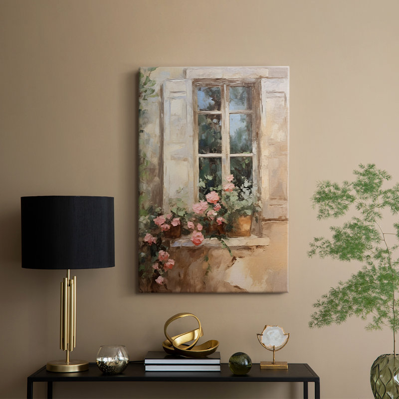 Imprimé floral rétro CCxxxvi - galerie enveloppée de cavas, H 12 po x l 8 po