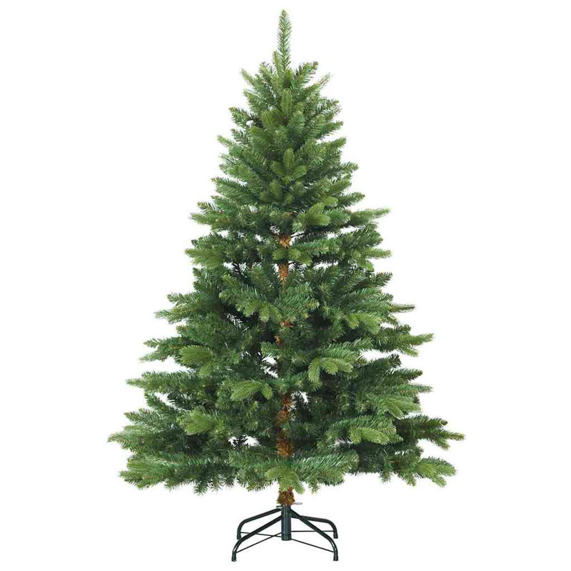  Artificial Hinged Christmas Tree Green PVC, PE and steel, 4.92' H