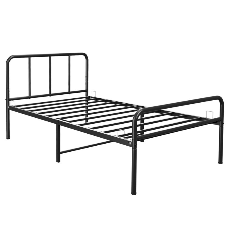 Charlesworth Metal Bed, Black, Single (3')