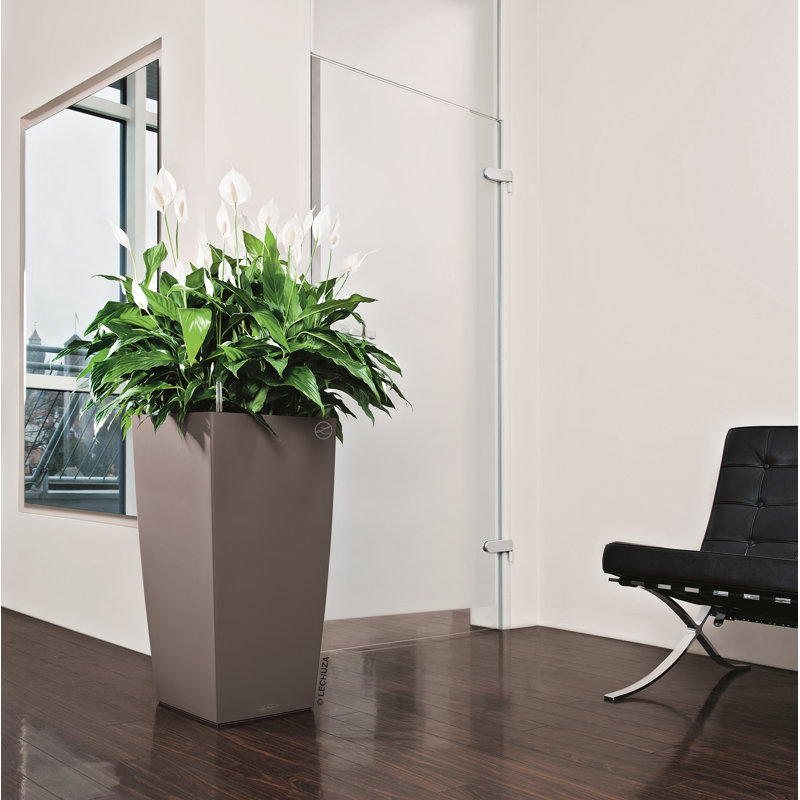 Cubico Planter, 41cm H x 22cm W x 22cm D, Nutmeg