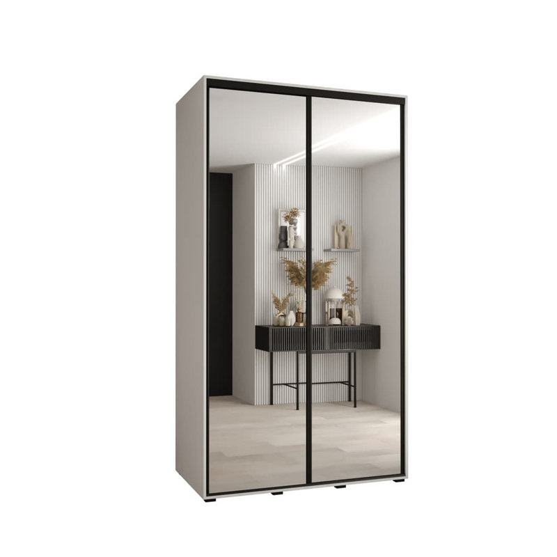 Callisa 2 Door Manufactured Wood Wardrobe, White
