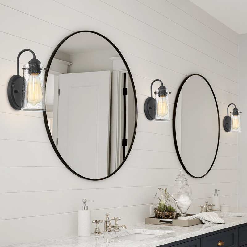 Gro Steel (accents) Wall Sconce, Matte Black