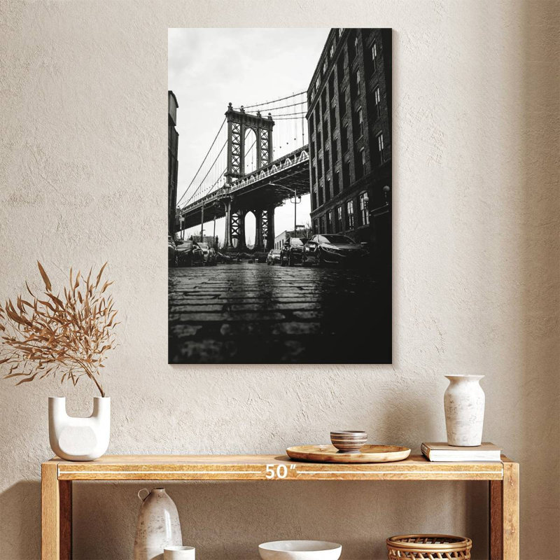 Aime Brooklyn Bridge Street View, 39" H x 26" W