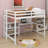 Full Size Wooden Loft Bed With Shelves, Desk And Writing Board-388965008-388965015