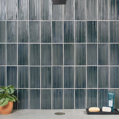 Carrelage mural en verre poli Divine 4,33 po x 8,66 po (caisse de 6,24 pi2 / caisse)