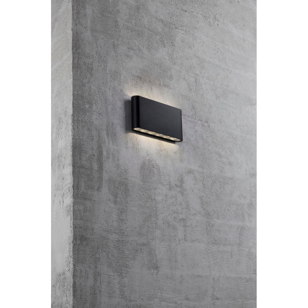 8418 Black 2 - Bulb 9cm H Integrated LED Outdoor Flush Mount