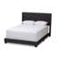Lit tapissier capitonné standard à profil bas Evis-33865842-33457086