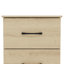Table de chevet en bois manufacturé à 2 tiroirs H 23,7 po Arkia-119165722-116376155