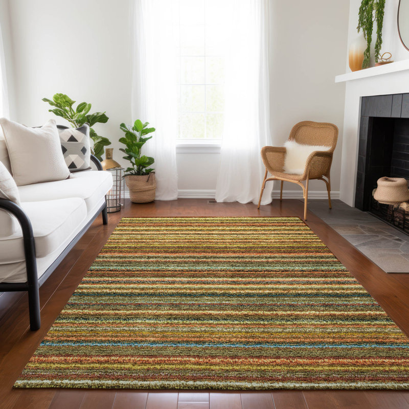 Tapis intérieur / extérieur Shevi avec envers antidérapant, Rectangle de 10 pi x 14 pi