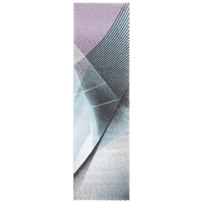 Tapis abstrait performance Vilica, Tapis de couloir 2 pi 3 po x 6 pi