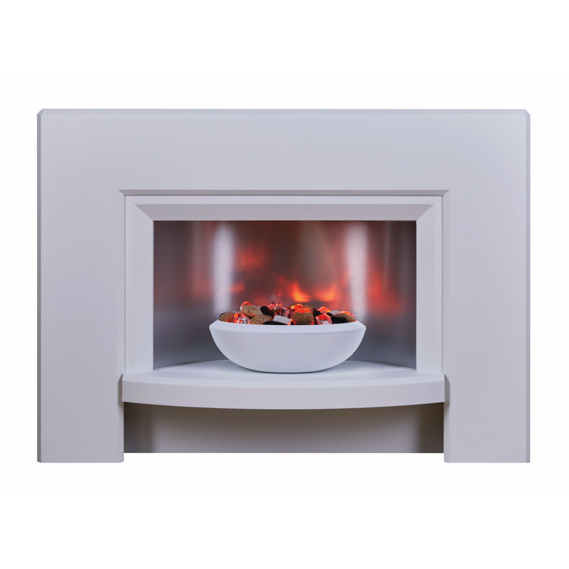 Stockeld Suncrest 111cm W White Fireplace
