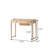 Minimalist Flip-Top Mirror Solid Wood Vanity Desk