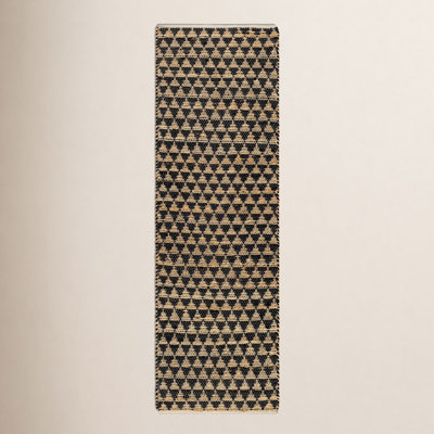 Addy Hand-Woven Geometric Jute Rug