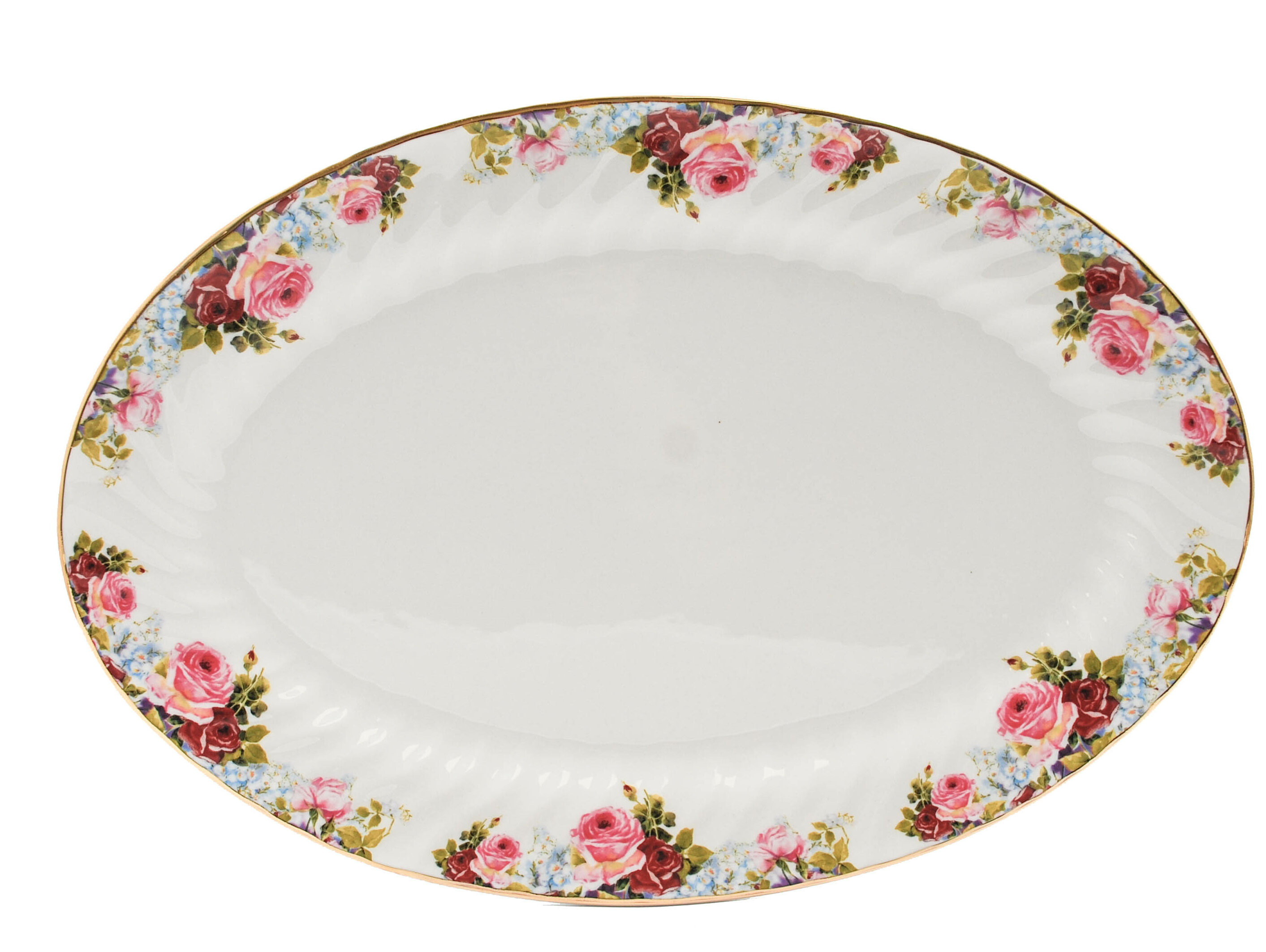 August Grove® Priya Porcelain Platter | Wayfair