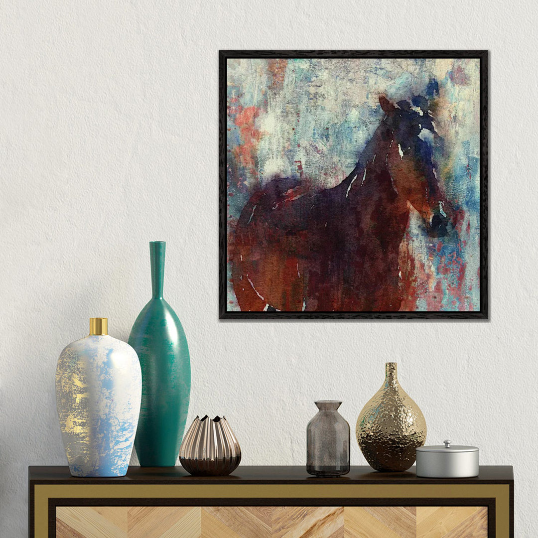 Leinwandbild Wild Brown Horse von Irena Orlov