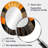 Orange And Grey Vectors - Large Oval Wall Mirror On Metal-231792844