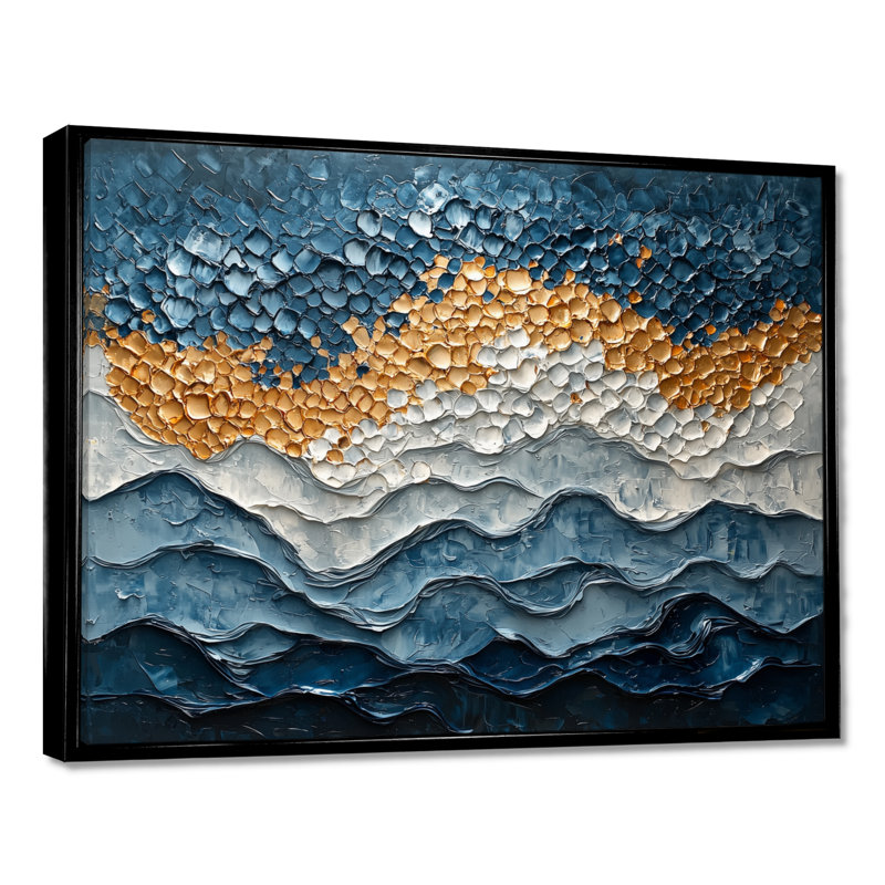 Wirth - Coastal Canvas Art Print, H 34 po x l 44 po, Noir, Impression encadrée flottante