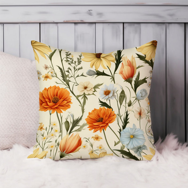Botanical Wildflower Symphony V Cottage & Cottagecore, 20"H x 20"W