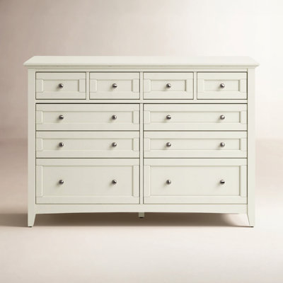 Melusina 10-drawer 60-inch Solid Wood Double Dresser