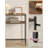 Console Table With Power Outlet, 2-Tier Narrow Sofa Table With 2 Shelves, 7.9 X 31.5 X 31.5 Inches, For Living Room, Hallway, Entryway