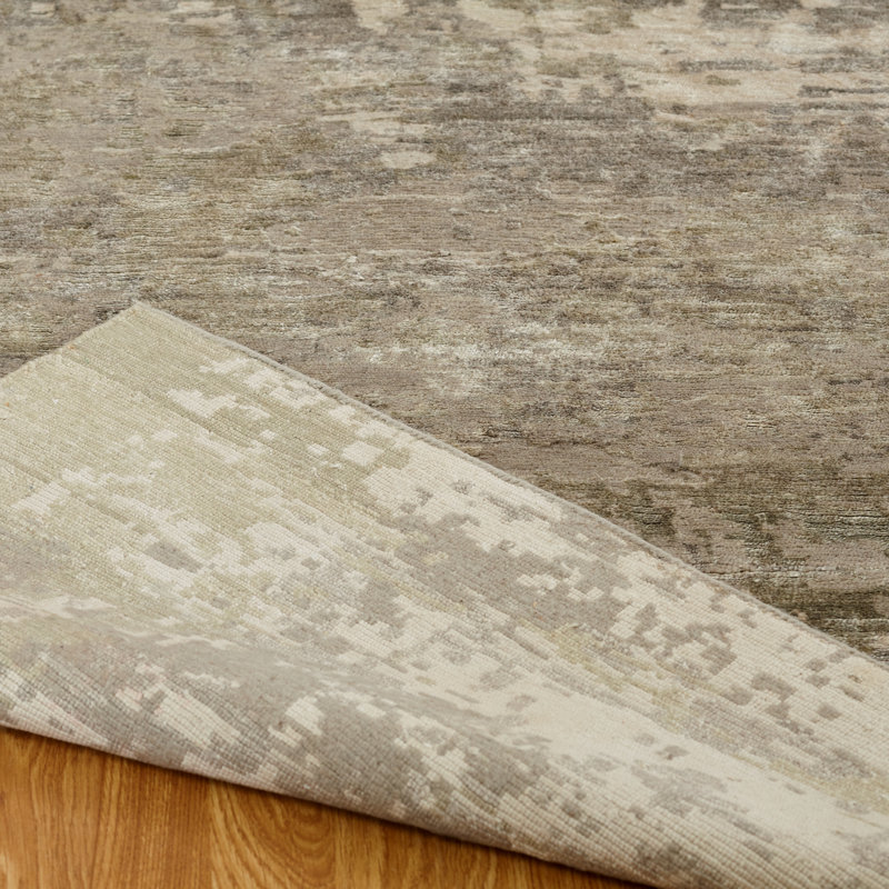 Hand Knotted Area Rug, Rectangle 9' x 12'