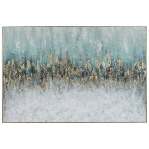 Uttermost Floater Framed On Canvas Painting & Reviews | Wayfair