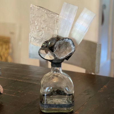 Selenite Handmade Decorative Bottles