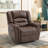 Intars 39.8" Wide Classic and Overstuffed Top Faux Leather Power Standard Recliner with USB Port-855845297